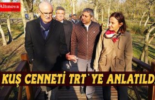 Başkan Yılmaz Kuş Cenneti'ni TRT Haber'e...