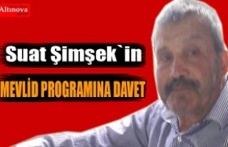 Mevlid-i Şerif programına davet