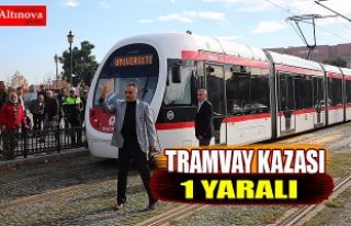 Samsun'da tramvayın çarptığı kişi yaralandı