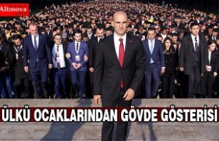 ÜLKÜ OCAKLARI SAMSUN TEŞKİLATLARINDAN GÖVDE GÖSTERİSİ
