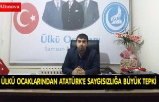 ÜLKÜ OCAKLARINDAN ATATÜRK'E SAYGISIZLIĞA...