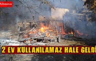 Vezirköprü'de ev yangını