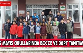 19 MAYIS OKULLARINDA BOCCE VE DART TANITIMI