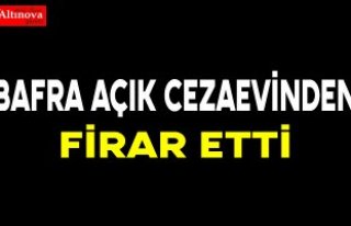 Açık cezaevinden firar