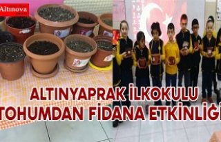 ALTINYAPRAK İLKOKULU TOHUMDAN FİDANA ETKİNLİĞİ