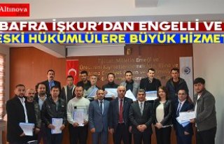 BAFRA İŞKUR’DAN ENGELLİ VE ESKİ HÜKÜMLÜLERE...