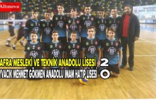 Bafra Mesleki ve Teknik Anadolu Lisesi Voleybolda...