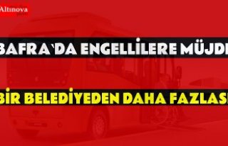 Bafra`da engellilere müjde