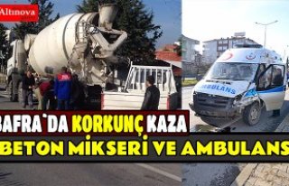 Bafra`da kaza: 1 yaralı