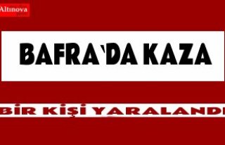 Bafra`da kaza: 1 yaralı