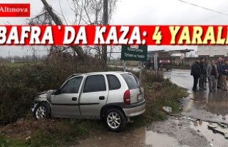Bafra`da kaza: 4 yaralı