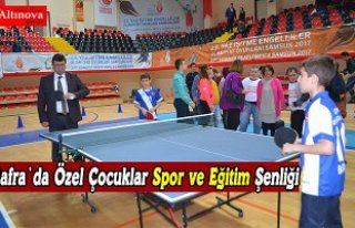 Bafra`da Özel Çocuklar Spor ve Eğitim Şenliği