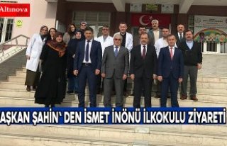 BAŞKAN ŞAHİN' DEN İSMET İNÖNÜ İLKOKULU...