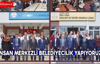 BAŞKAN ŞAHİN: İNSAN MERKEZLİ BELEDİYECİLİK...