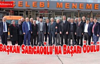 Başkan Sarıcaoğlu'na Başarı Ödülü