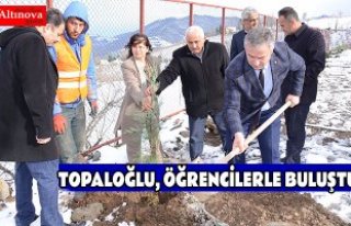 Başkan Topaloğlu Kösedik Mahallesinde Öğrencilerle...