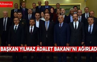 Başkan Yılmaz Adalet Bakanı’nı ağırladı