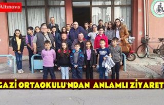 GAZİ ORTAOKULUNDAN TÜRKİYE SAKATLAR DERNEĞİ BAFRA...