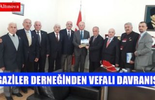 Gaziler Derneğinden vefalı davranış