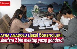 Lise öğrencileri askerlere 2 bin mektup yazıp gönderdi