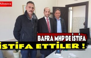 MHP Bafra`da 3 istifa