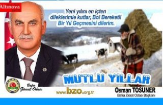 Osman Tosuner`den yeni yıl kutlaması