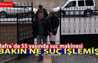 55 yaşında suç makinesi