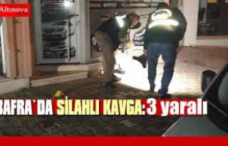 Bafra`da silahla yaralama : 3 yaralı