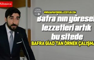 Bafra`nın yöresel lezzetleri artık bu sitede