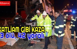 Eskişehir'de otobüs kazası: 13 ölü, 42 yaralı