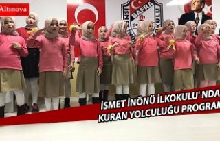 İSMET İNÖNÜ İLKOKULU' NDA KURAN YOLCULUĞU...