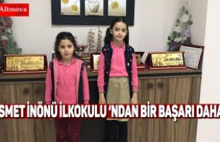 İSMET İNÖNÜ İLKOKULU ‘NDAN BİR BAŞARI DAHA