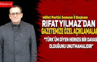 Rıfat Yılmaz’dan özel açıklamalar