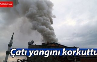 Samsun'da çatı yangını