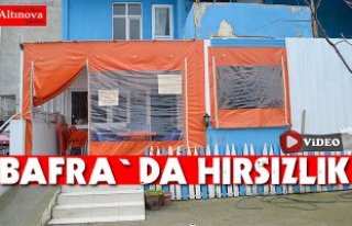 Bafra`da hırsızlık