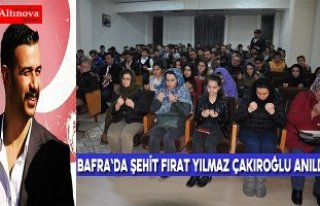 Bafra`da Şehit Fırat Yılmaz Çakıroğlu anıldı