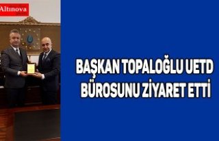 Başkan Topaloğlu UETD Bürosunu Ziyaret Etti