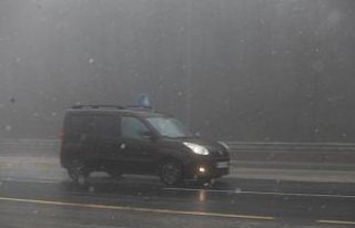 Bolu Dağı'nda kar yağışı