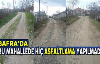 Bu mahallede hiç asfaltlama yapılmadı