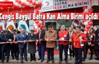 Cengiz Baygül Bafra Kan Alma Birimi açıldı