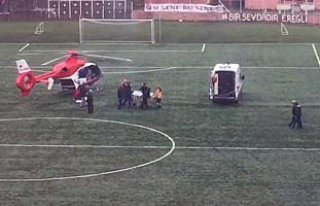 Diyaliz hastası helikopterle memleketine nakledildi
