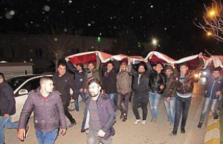 Kavak'ta Zeytin Dalı Harekatı'na destek yürüyüşü