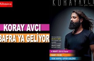 Koray Avcı Bafra`ya geliyor.