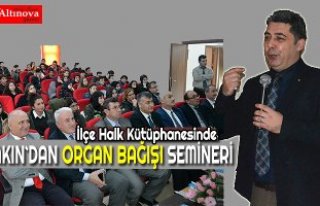 Kütüphanede organ bağışı semineri