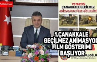 1.Çanakkale Geçilmez Animasyon Film Gösterimi Başlıyor