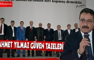 Ahmet Yılmaz güven tazeledi