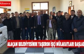 Alaçam Belediyesinde Taşeron İşçi Mülakatları...