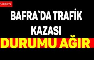 Bafra'da trafik kazası: 1 yaralı