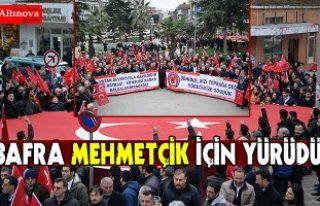 BAFRA MEHMETÇİK İÇİN YÜRÜDÜ