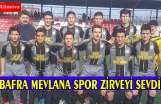 BAFRA MEVLANA SPOR ZİRVEYİ SEVDİ